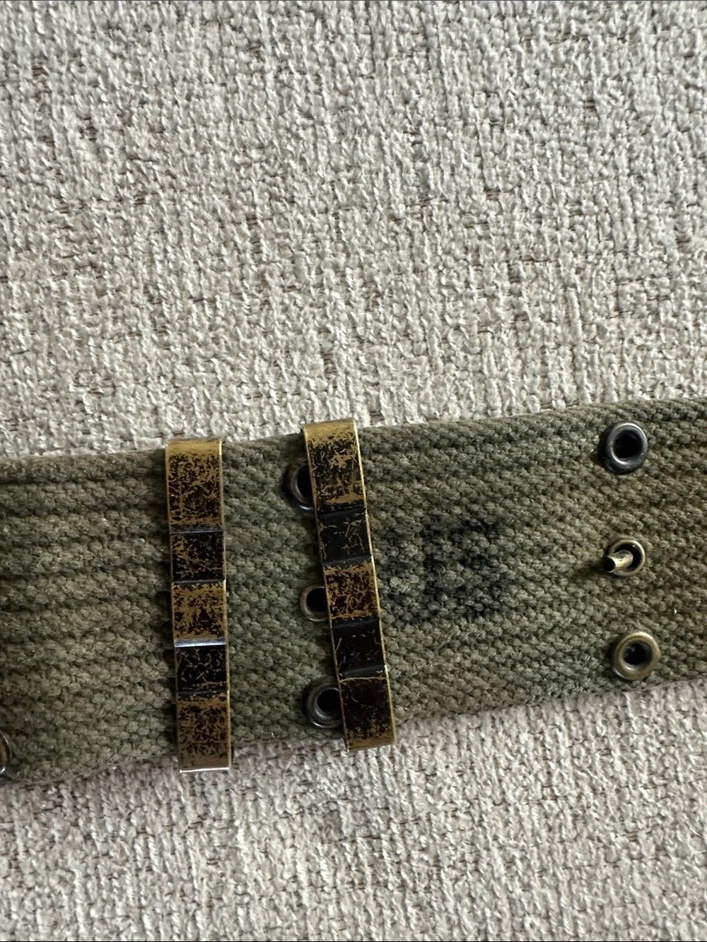 Vintage Original US Army M-1956 Can as Pistol Equipment Belt - 1966 Vietnam War